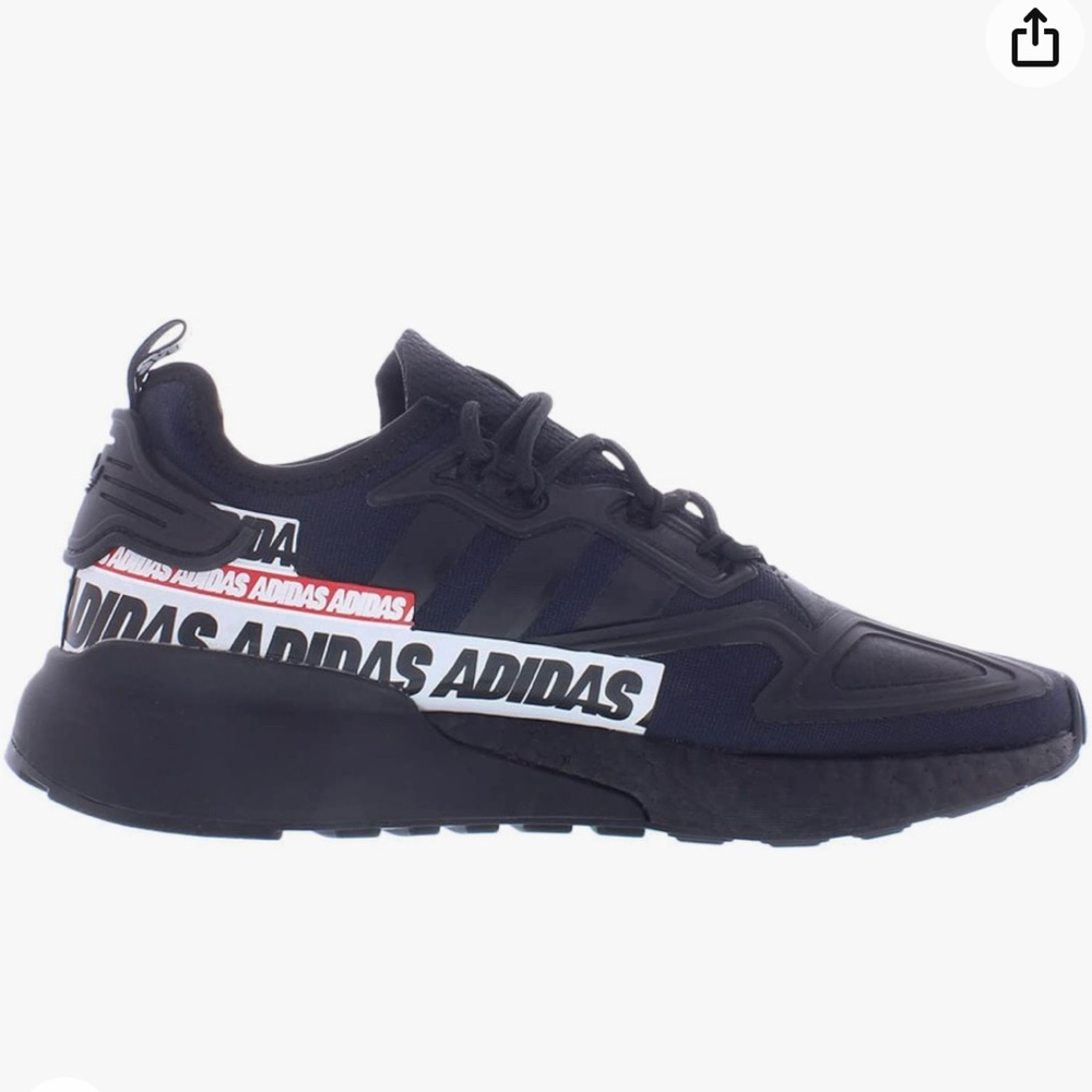 adidas ZX 2K Boost Men's Shoe Core Black/Core Black/Cloud White FX7038 - Picture 3 of 4
